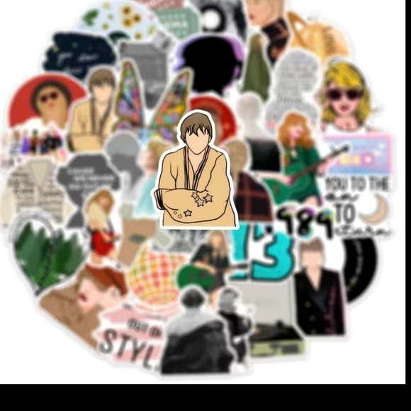 50 TAYLOR SWIFT stickers! Adorable! Laptops, water bottles, school supplies - Picture 7 of 9